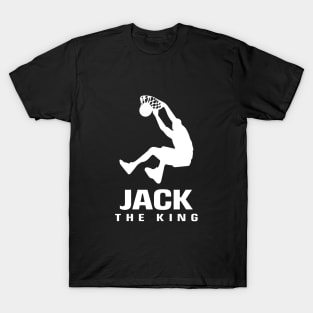 Jack Custom Player Basketball Your Name The King T-Shirt